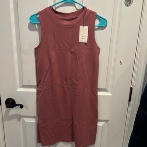 A NEW DAY midi burgundy casual dress